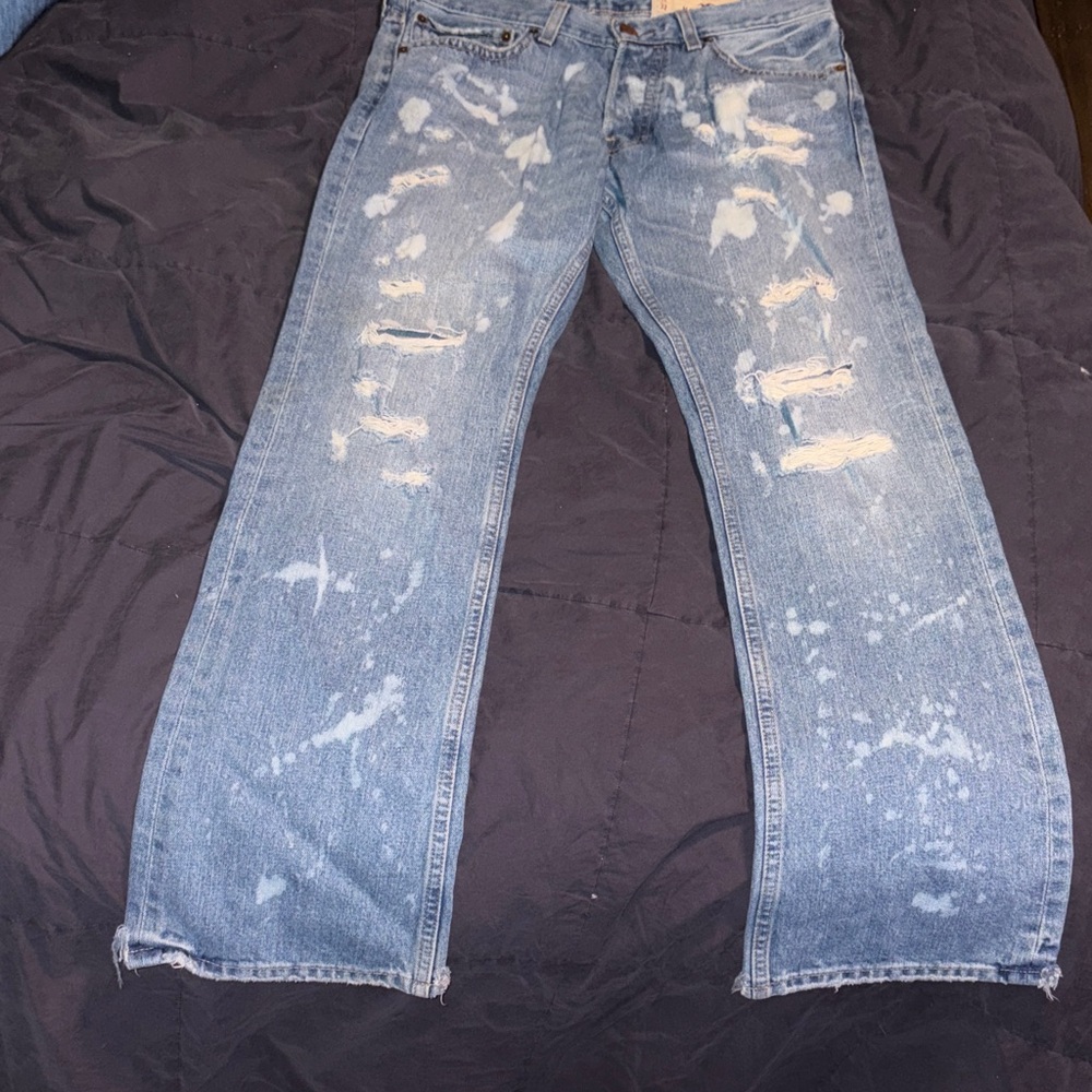Hollister Distressed Blue Jeans